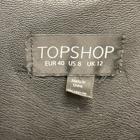 Topshop Moto Leather Jacket - Picture 6 of 8